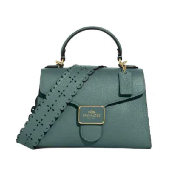 Coach Handbags - Coach Green Satchel Bag